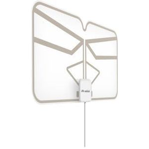 Meliconi - FLEXI - Versterkte Tv-antenne - Binnen - DVB-T2 HEVC - 30 km Bereik - Inklapbaar