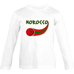 Supportershop Marokko shirt met lange mouwen voor jongens