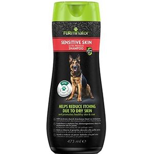 FURminator Sensitive Skin Hondenshampoo, premium shampoo voor honden met gevoelige huid, vermindert jeuk veroorzaakt door droge huid, 473 ml