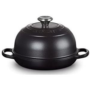 Le Creuset, Broodpan in Geëmailleerd Gietijzer, 24 cm, Mat Zwart, 21301240000430