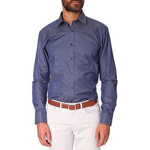 Selected Homme One Pelle Caracas Noos F Slim Fit Klassiek Formele Shirt met lange mouwen voor heren, Blue (Twilight Blue), 36 NL (Fabrikant maat: S)