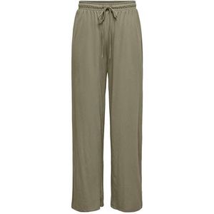 Stretchbroeken - Walnoot - Jersey - Regular Fit