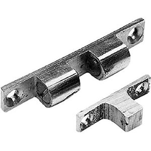Bulk Hardware BH01597 50 mm dubbele kogelsnapper (verpakking à 2), chroom/wit, stuk