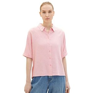TOM TAILOR Dames blouse 1036903, 32065 - Rose Offwhite Stripe, 40