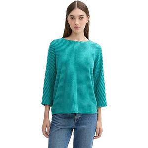 TOM TAILOR Denim T-shirt voor dames, 35914 - Jade Green, XL
