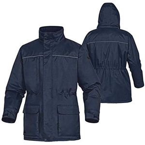 Delta Plus HELS2BMTM Parka van pvc-gecoat polyester, speciale bescherming tegen kou -20 °C, marineblauw, maat M