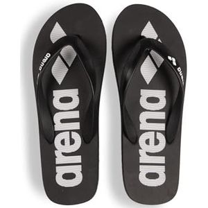 Arena Teenslippers, uniseks, volwassenen, zwart-wit, 46 EU, Zwart Wit, 46 EU