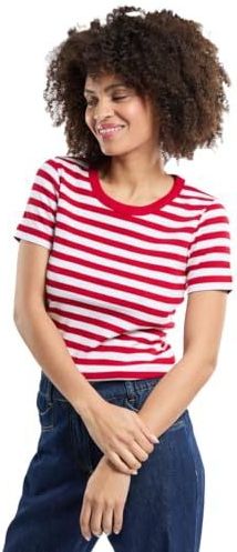 Dames T-shirt - Korte Mouwen - Ronde Hals - Wit - 96% Katoen 4% Elastaan