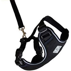 RC Pet Products Adventure Kitty Harnas, Kattenwandelharnas, Groot, Zwart (53805001)