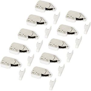 Emuca 1275415 Automatisch slot voor meubeldeur, set van 10 stuks, wit