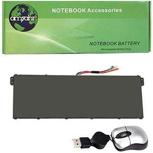 Amsahr Reserve laptop accu voor frituren FIREYING V5, FIREYING V5, V5, 14.8V, 4000mAh - met Mini Optical Mouse