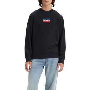 Levi's Standard Graphic Crew Sweatshirt Mannen, Mini Sportswear, Pirate Black, XS