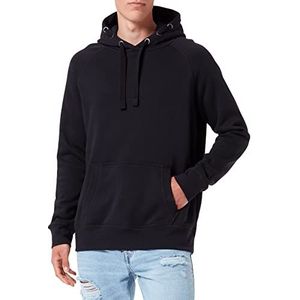 HRM Unisex Premium Raglan Hoodie, Zwart, Maat L I Fair Trade Hoodie Vrouwen & Mannen, 320 g/m² I Gemaakt van 70% Katoen & 30% Gerecycled Polyester