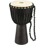 Meinl Percussion HDJ3-XL Wood Djembe, Headliner/BlackRiverSeries, Rope Tuned, 33,02 cm (13 inch) diameter (extra groot), zwart