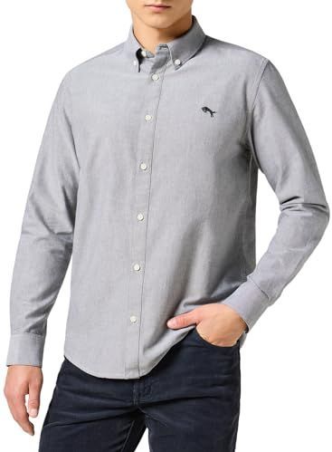 Oxford Shirt - Lichtgrijs - 100% Katoen - Regular Fit