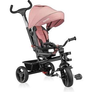 LIONELO Haari Kinder Driewieler - 4 in 1, Draaibare Zitting, 1,5 tot 5 Jaar, Verstelbare ouderhandvat besturingssysteem, Uitklapbaar Zonnedak, Drankhouder en Mand, Kinderfiets Buggy loopfiets