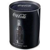Nostalgic-Art Retro Spaarpot, Coca-Cola – Sign Of Good Taste – Geschenktip voor Coke-fans, Spaarvarken in metaal, Vintage Spaarblik, 1 l