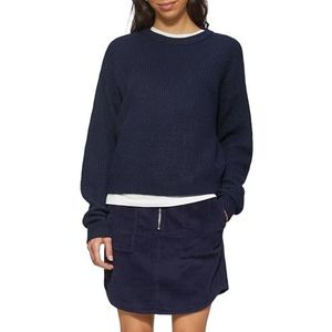 QS - Verkorte Trui - Diepblauw - Gebreid - Boxy Shape