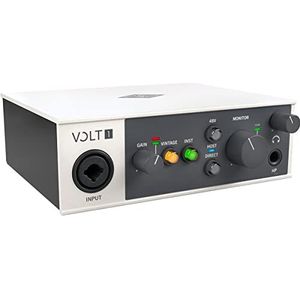 Universal Audio Volt 1 USB Audio-interface voor opname, podcasting en streaming. Bevat een omvangrijke bundel met audiosoftware