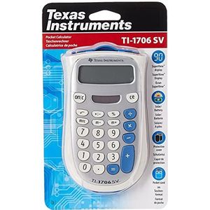 Texas Instruments TI-1706SV rekenmachine zilver design