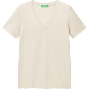 United Colors of Benetton Dames T-Shirt, lichtbeige 152, S