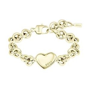 BOSS - Honingliefdesarmband - Geelgoud - Roestvrijstaal - Verstelbare Pasvorm