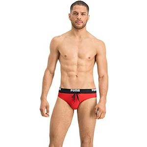 PUMA heren brief badkleding, rood, S