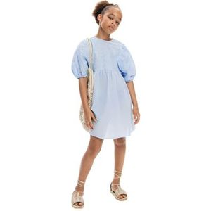 Desigual Vest_Janis jurk voor kinderen en meisjes, Blauw, 6 Jaar
