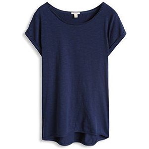 ESPRIT dames T-shirt met U-boot - hals, effen