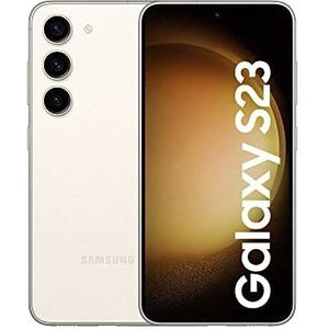 Samsung Galaxy S23 Android Smartphone, 128 GB, 3.900 mAh batterij, smartphone zonder contract Cream
