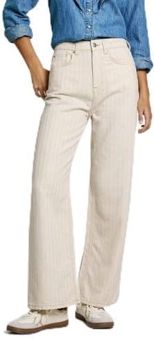 Pepe Jeans - Rechte Jeans - Beige - Denim - Duurzaam