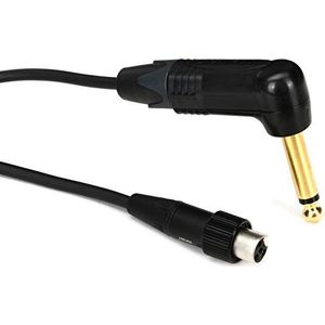 Shure WA307 3' Premium Gitaarkabel, met rechte hoek ¼ Inch Neutrik Connector