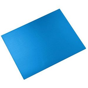 Läufer Durella 40585 bureauonderlegger, 40 x 53 cm, kobaltblauw, antislip bureauonderlegger voor hoog schrijfcomfort, afwasbaar