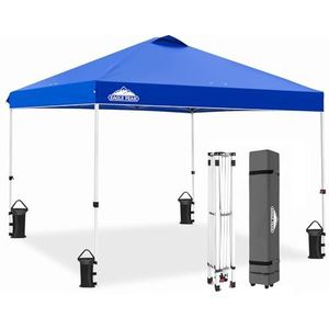 EAGLE PEAK 3m x 3m pop-up tuinhuisje tent instant outdoor luifel rechte been shelter (blauw)
