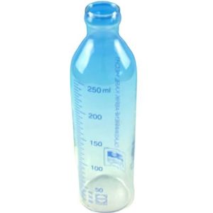 Hecht Borosilicaatglas babymelkflessen, smalle hals, helder, inhoud 250 ml