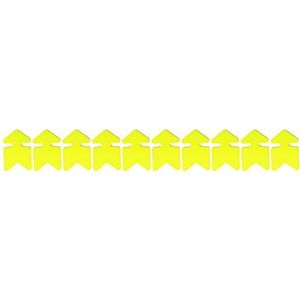 Agipa Prijskaartjes Neon droog uitwisbaar/pijlvorm 16 x 24 cm geel/oranje 10 stuks
