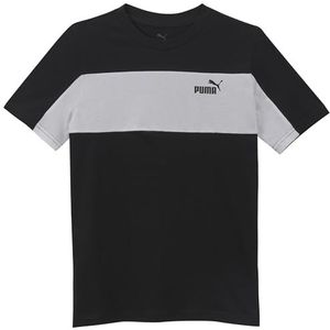 PUMA - ESS BLOCK SMALL LOGO TEE - T-shirt - Puma black - 100% Katoen