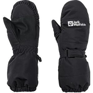 Jack Wolfskin Unisex kinderen 2L Winter Midden K Handschoen, Zwart, 152, zwart, 152 cm