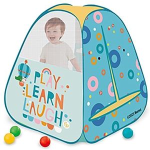 DQB DeQUBE Fisher Price opvouwbare kindertent met dierenmotief jungle, afmetingen 72 x 50 x 42 cm (Deqube 920D00174)