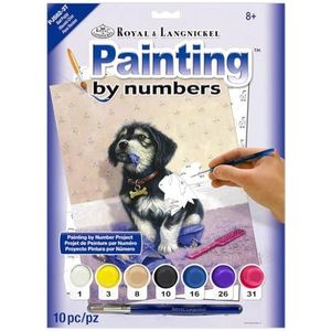 Royal & Langnickel 11 x 15 inch Bad Puppy voorgedrukte verf op nummer schilderij Set
