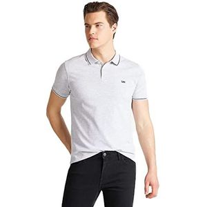 Lee Mens Pique Polo T-shirts, Sharp Grey MELE, S/Tall