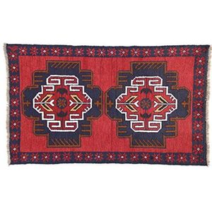 Eden Carpets kezil Vloerkleed Handgeknoopt Bangle, Katoen, veelkleurig, 85 x 138 cm