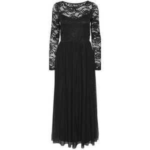 Bestseller A/S VMABIGAIL LS Maxi Dress JRS, zwart, XXS