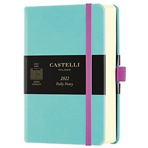 Castelli Milano AQUARELA Jade green Diary 2022 9 x 14 cm dagboek S/D hardcover kleur groen 160 pagina's
