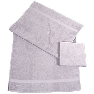 Dyckhoff 0900534109 2-delige handdoekenset met handdoek 100x50 cm en badhanddoek 140x70 cm Stone Grey