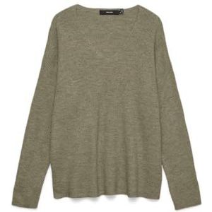 VERO MODA Vmcrewlefileglitter Ls V-Nk Trui Noos, zeemeermin, XL