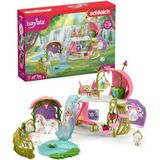 schleich BAYALA - Glinsterend Bloemenhuis met Eenhoorns, Meer en Stal, 71-delige Speelset Elfenhuis met BAYALA Fee en Accessoires, Fantasiespeelgoed voor Kinderen Vanaf 5 Jaar - 42445