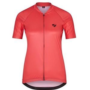 Ziener NESTELA Fietsshirt voor dames, mountainbike, racefiets, ademend, sneldrogend, elastisch, korte mouwen, red cheek, maat 36