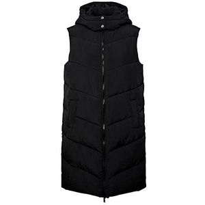 PIECES Dames Pcjamilla Long Puffer Vest Noos Bc, zwart, XS