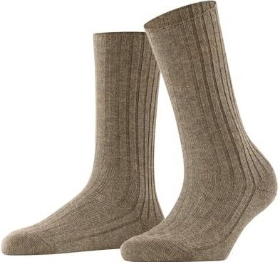 FALKE - Cosy Wool Boot W - Sokken - Beige Melange - 1 paar - Special Edition